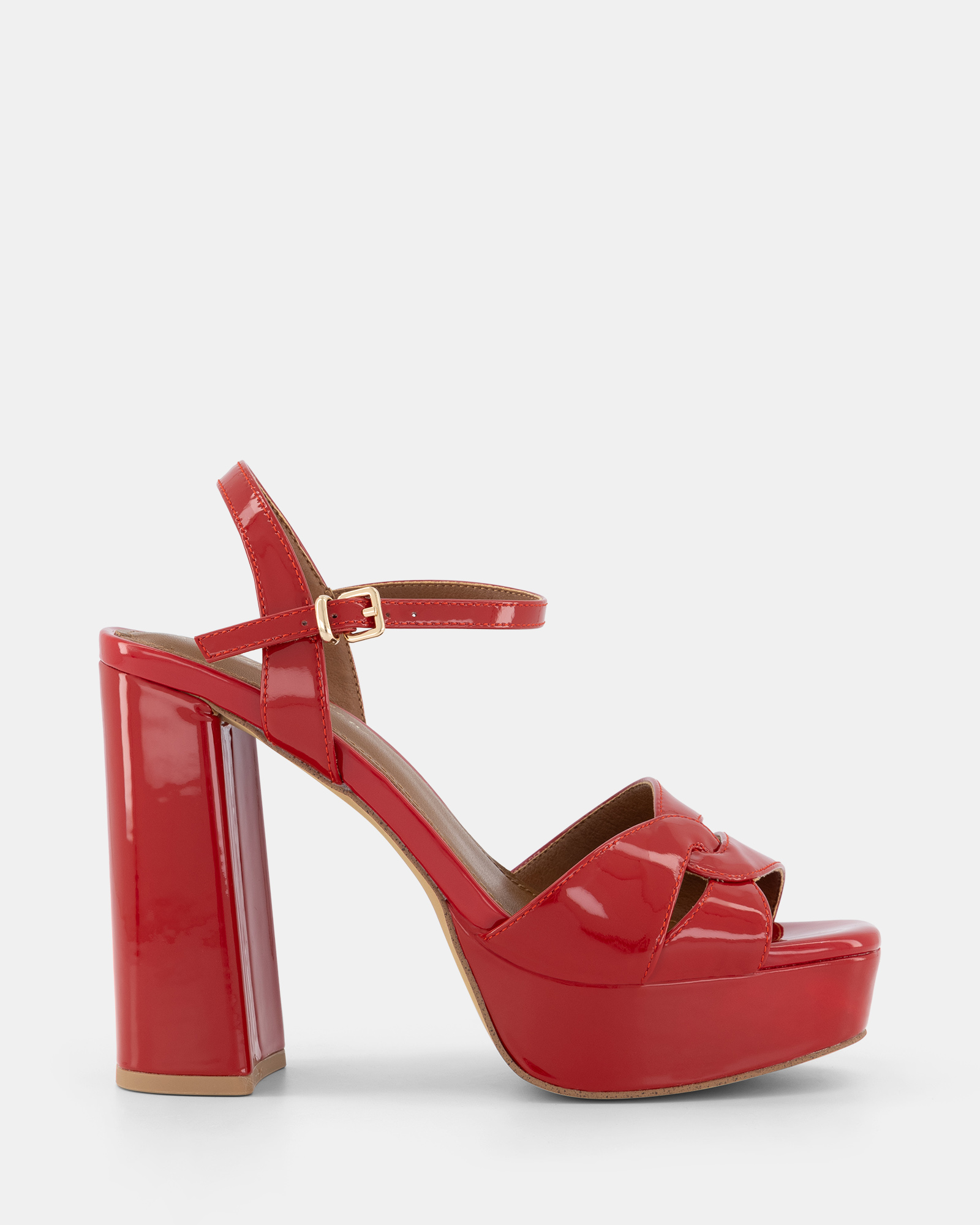 SHELLY SHEN Mack Heels - Red Patent | Shoe Connection AU