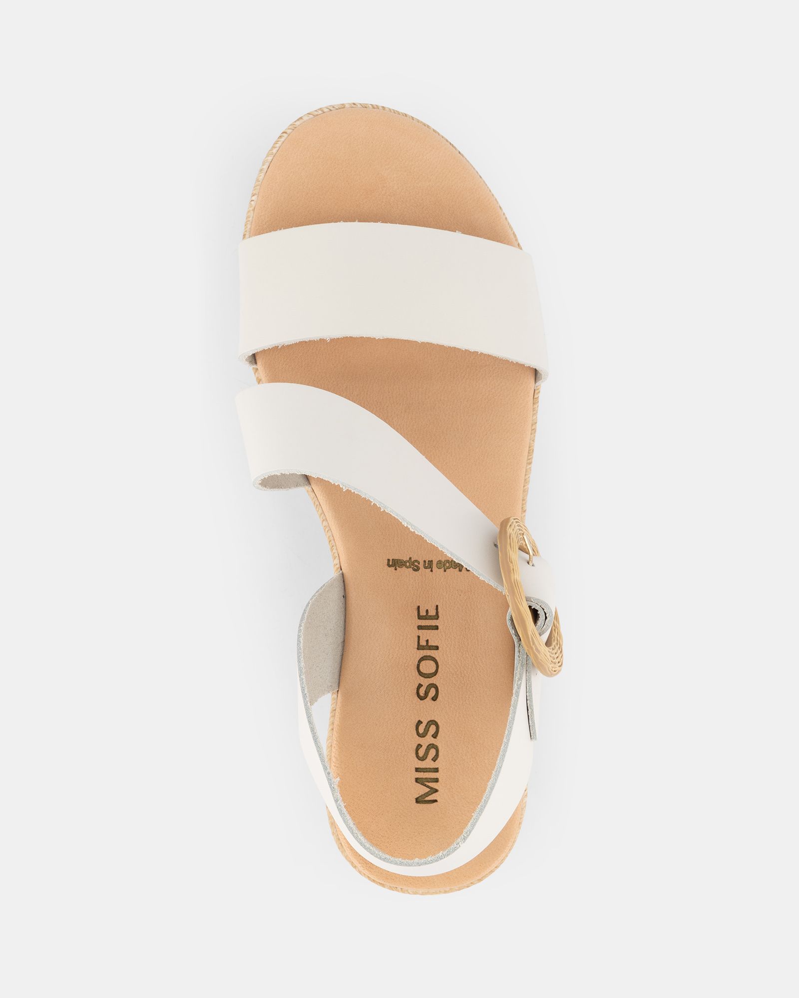 Miss Sofie Azura Sandals - White | Shoe Connection AU