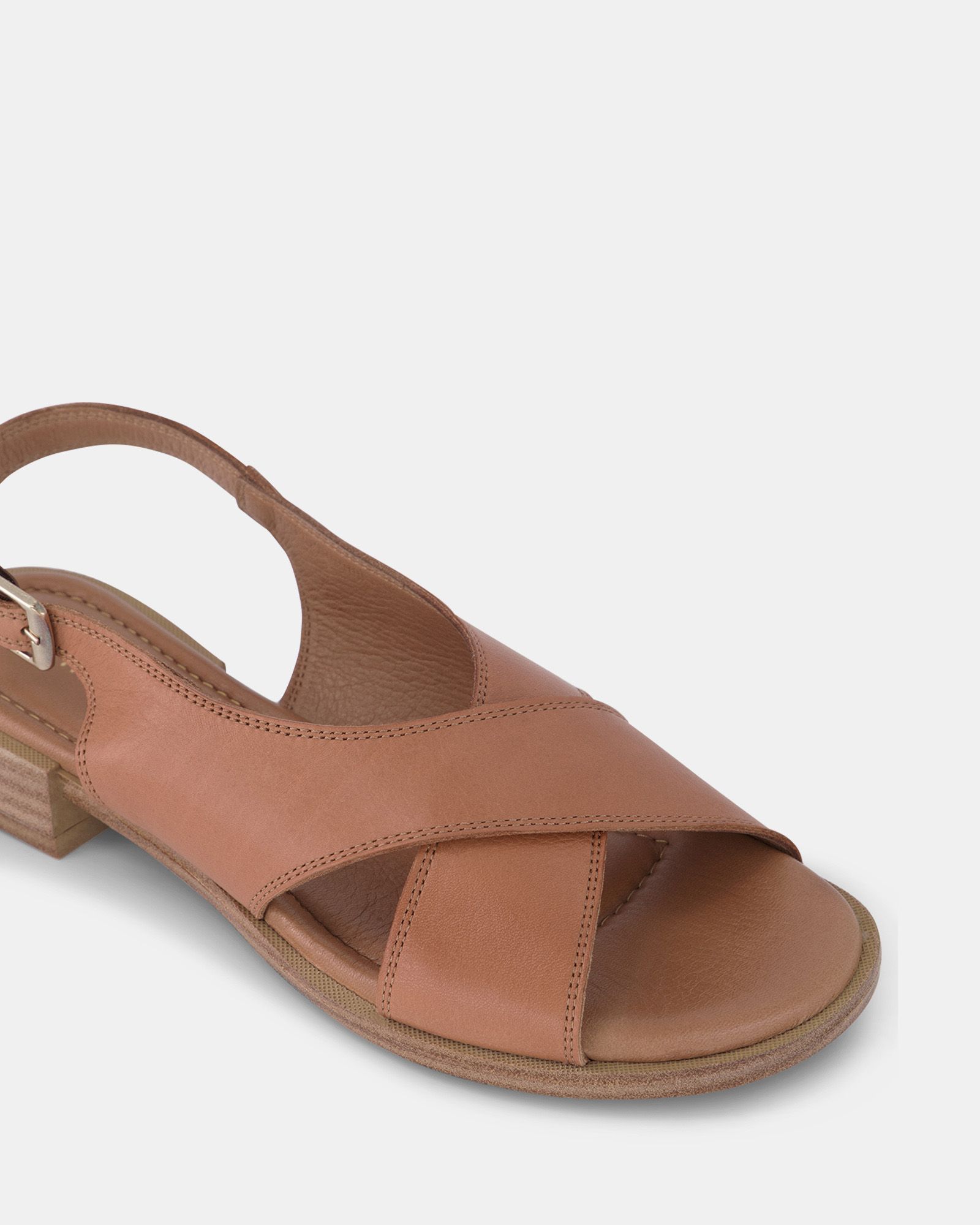 Miss Sofie Collins Sandals - Tan | Shoe Connection AU