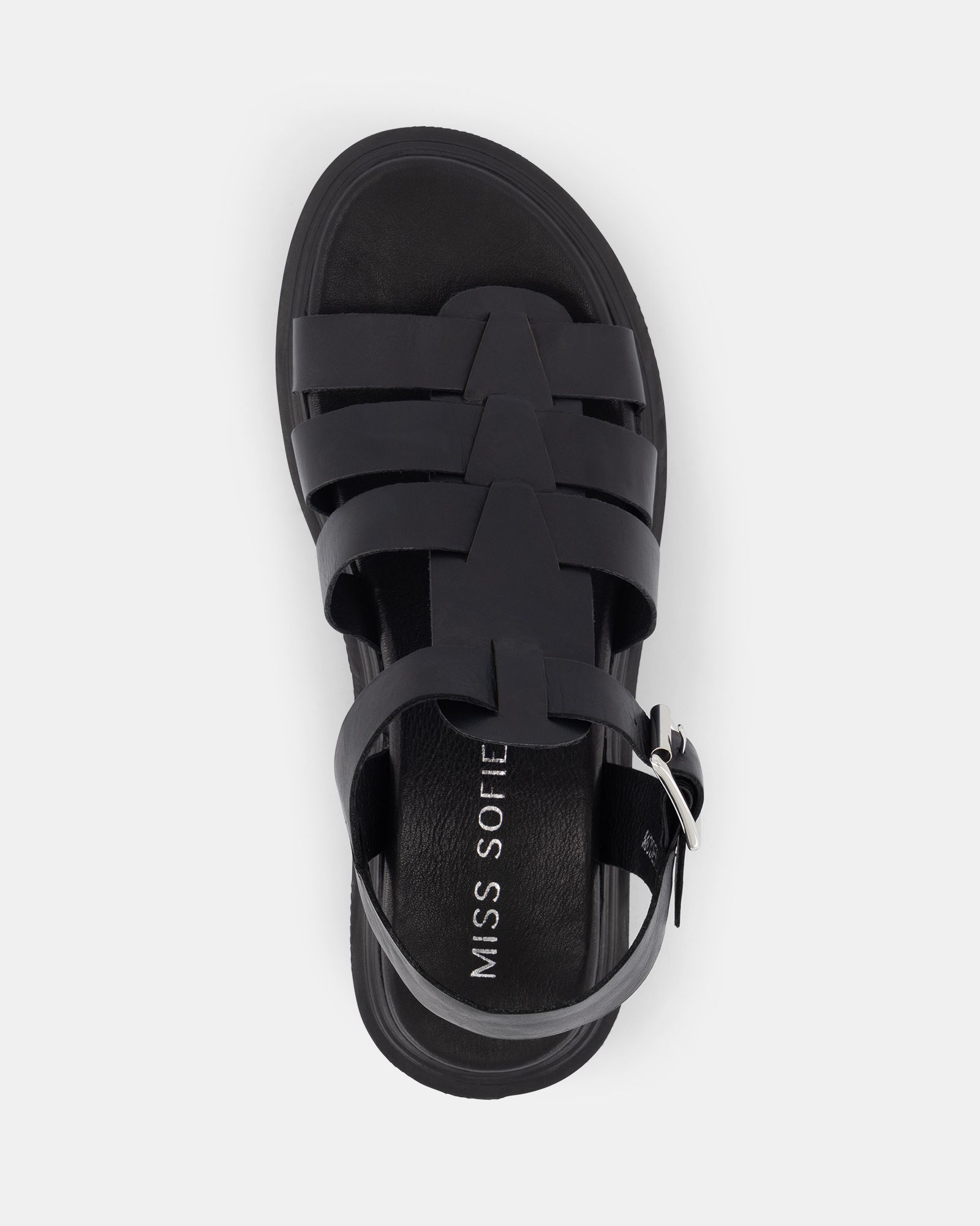 Miss Sofie Modesty Sandals - Black | Shoe Connection AU