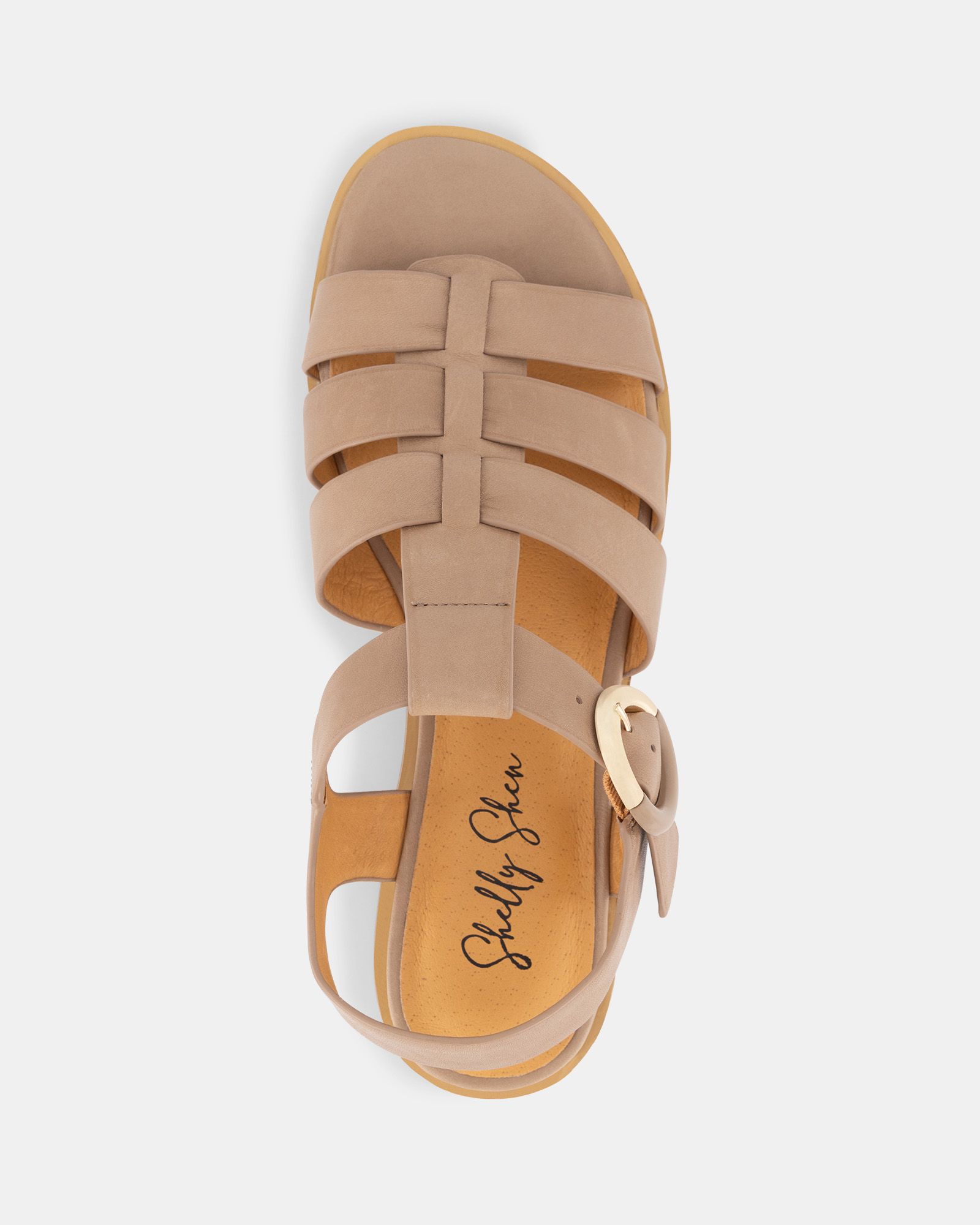 SHELLY SHEN Merinda Sandals - Taupe | Shoe Connection AU