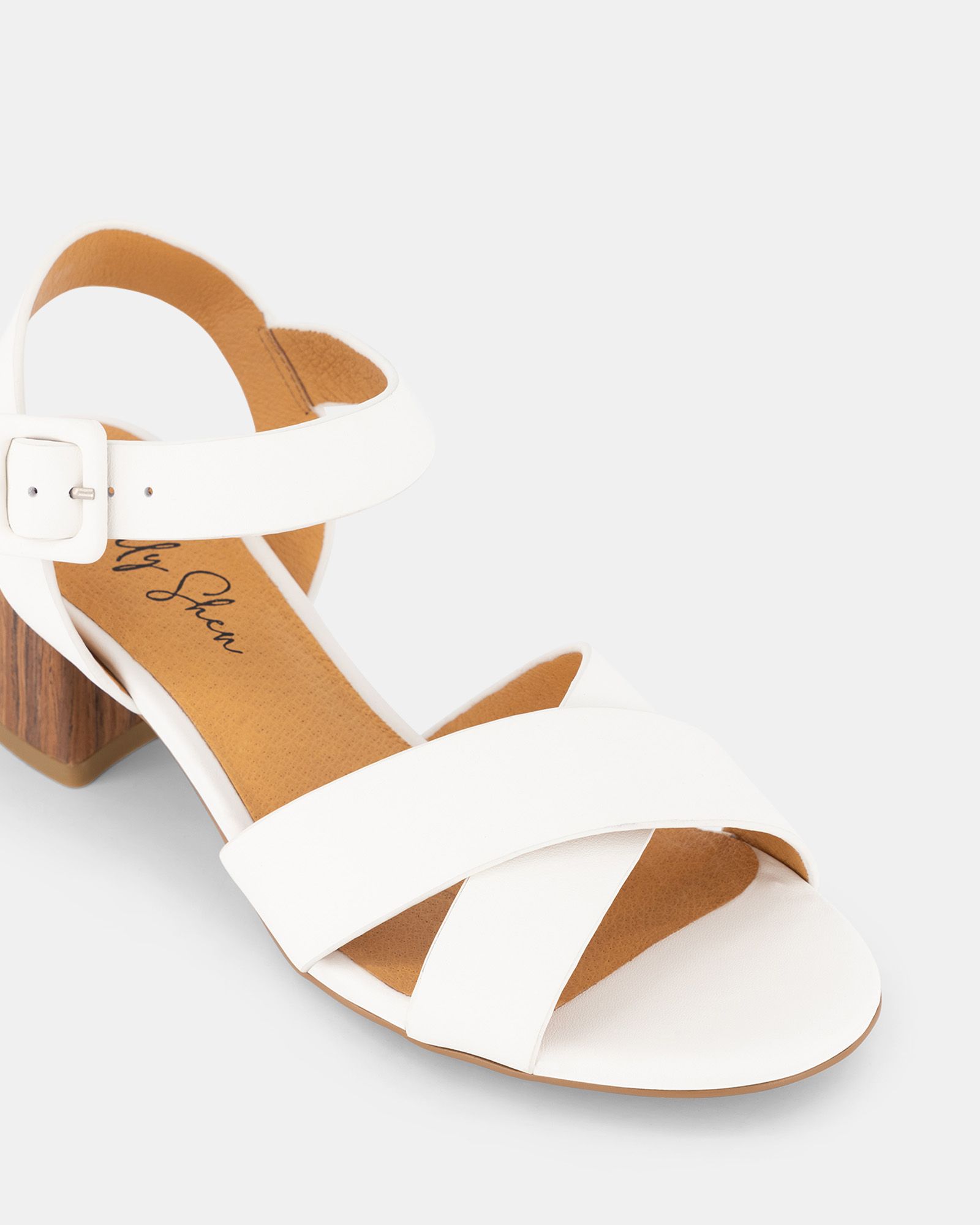 SHELLY SHEN Milos Heels - White | Shoe Connection AU